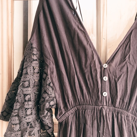 Chocolate Brown Boho Jumpsuit - Picture 4 of 7